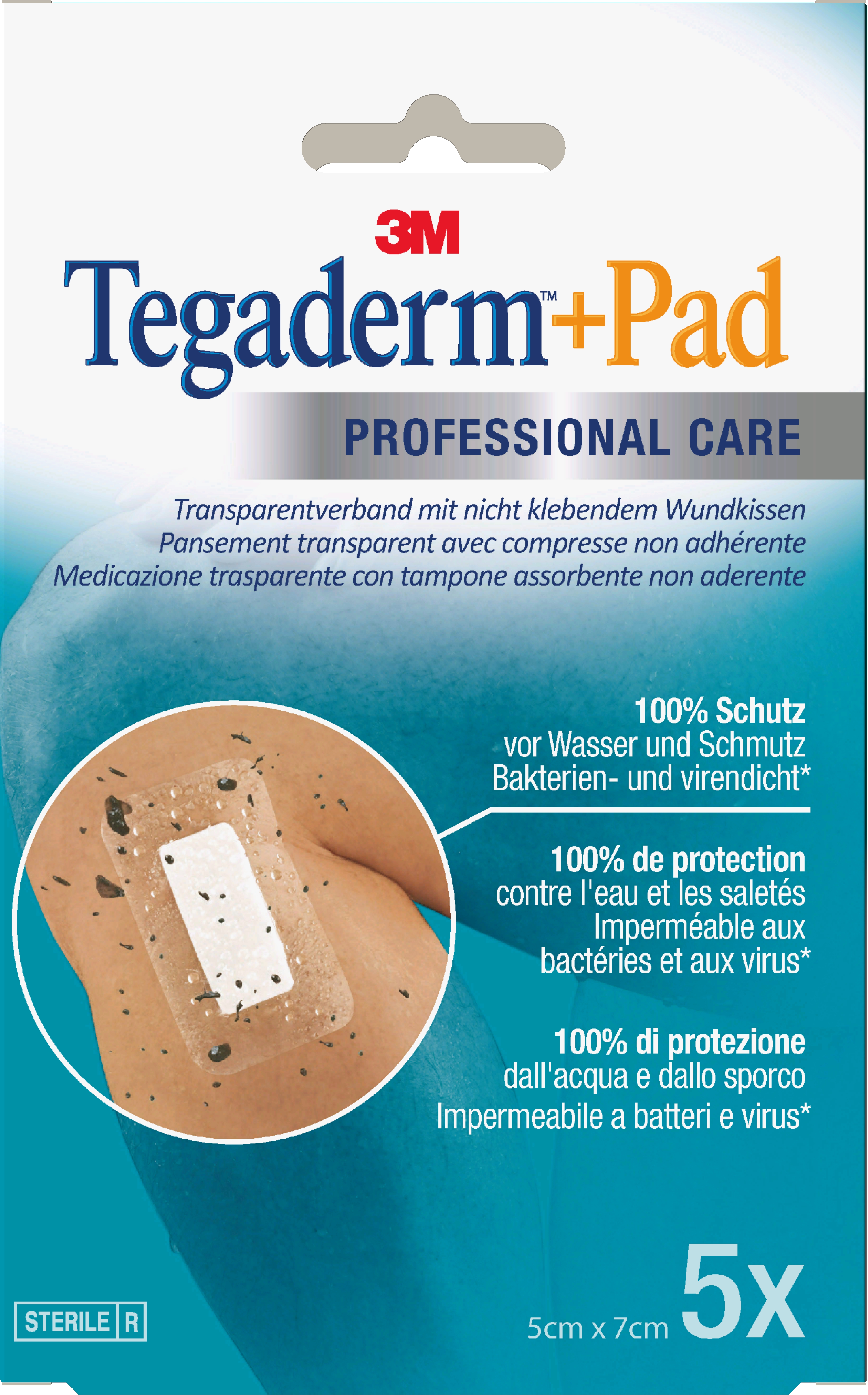 3M Tegaderm + Pad 5 x 7 cm - 5 Stück