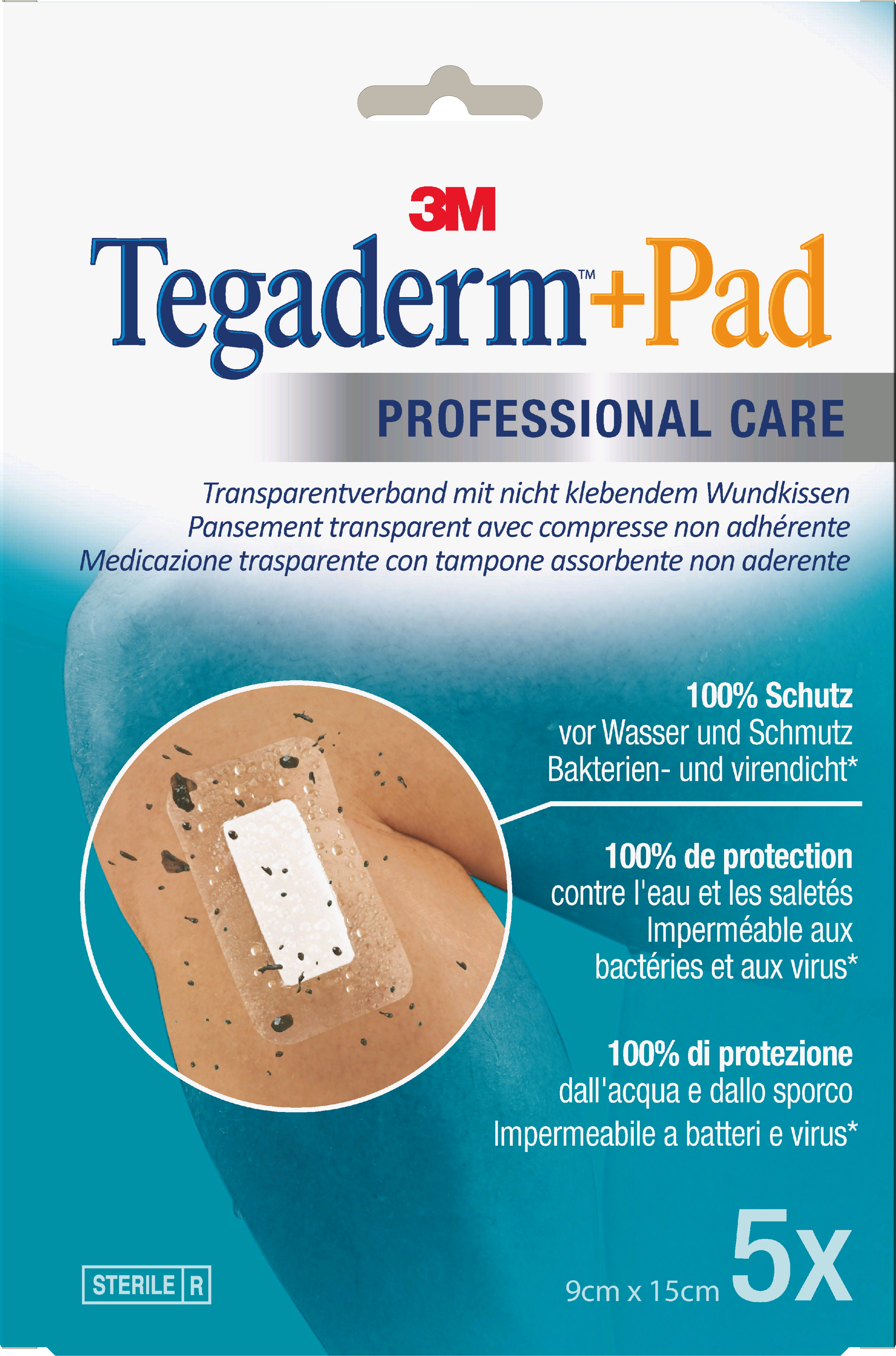 3M Tegaderm + Pad 9 x 15 cm - 5 Stück