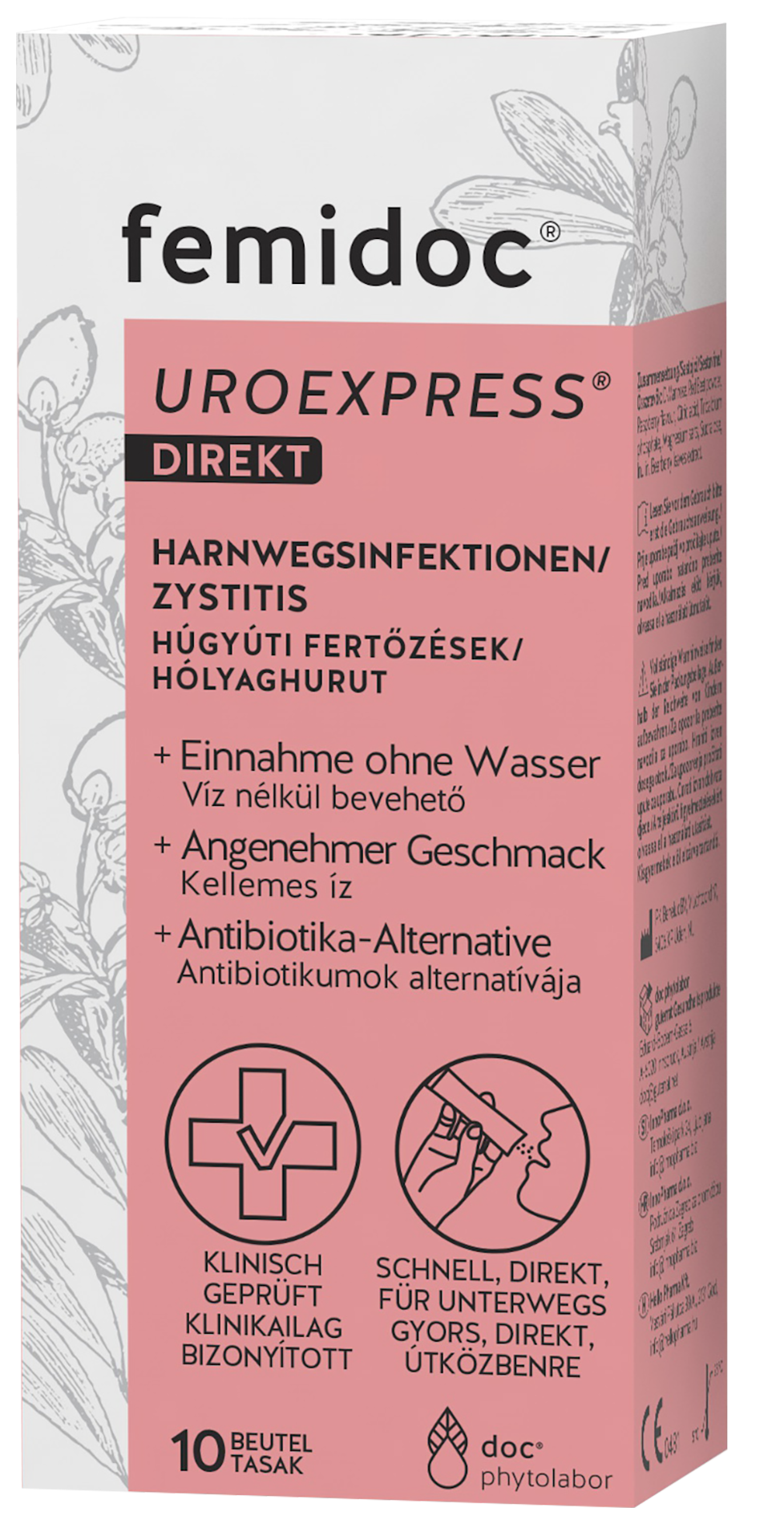 femidoc® UROEXPRESS® DIREKT PULVER - 10 Stück