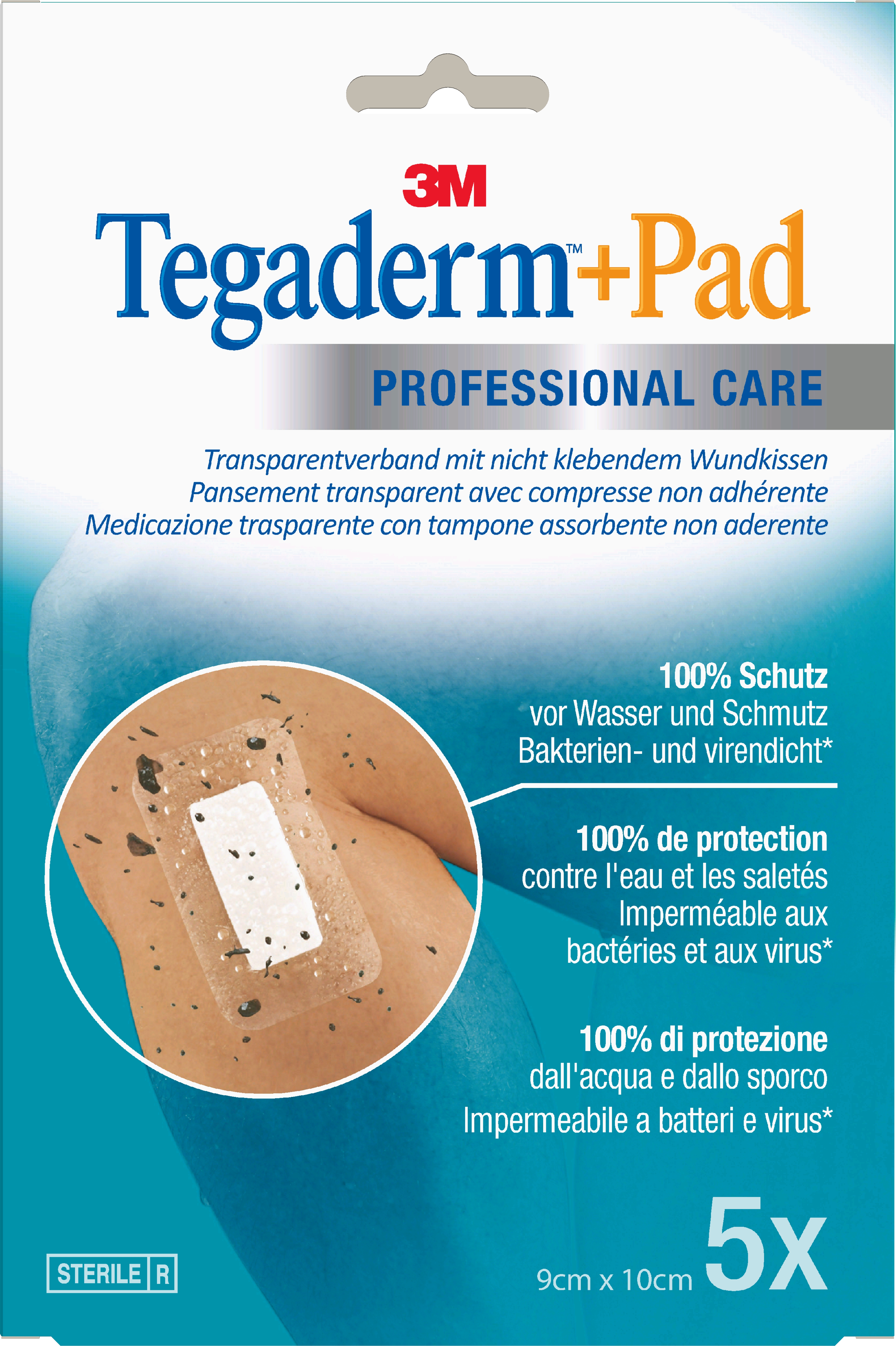 3M Tegaderm + Pad 9 x 10 cm - 5 Stück
