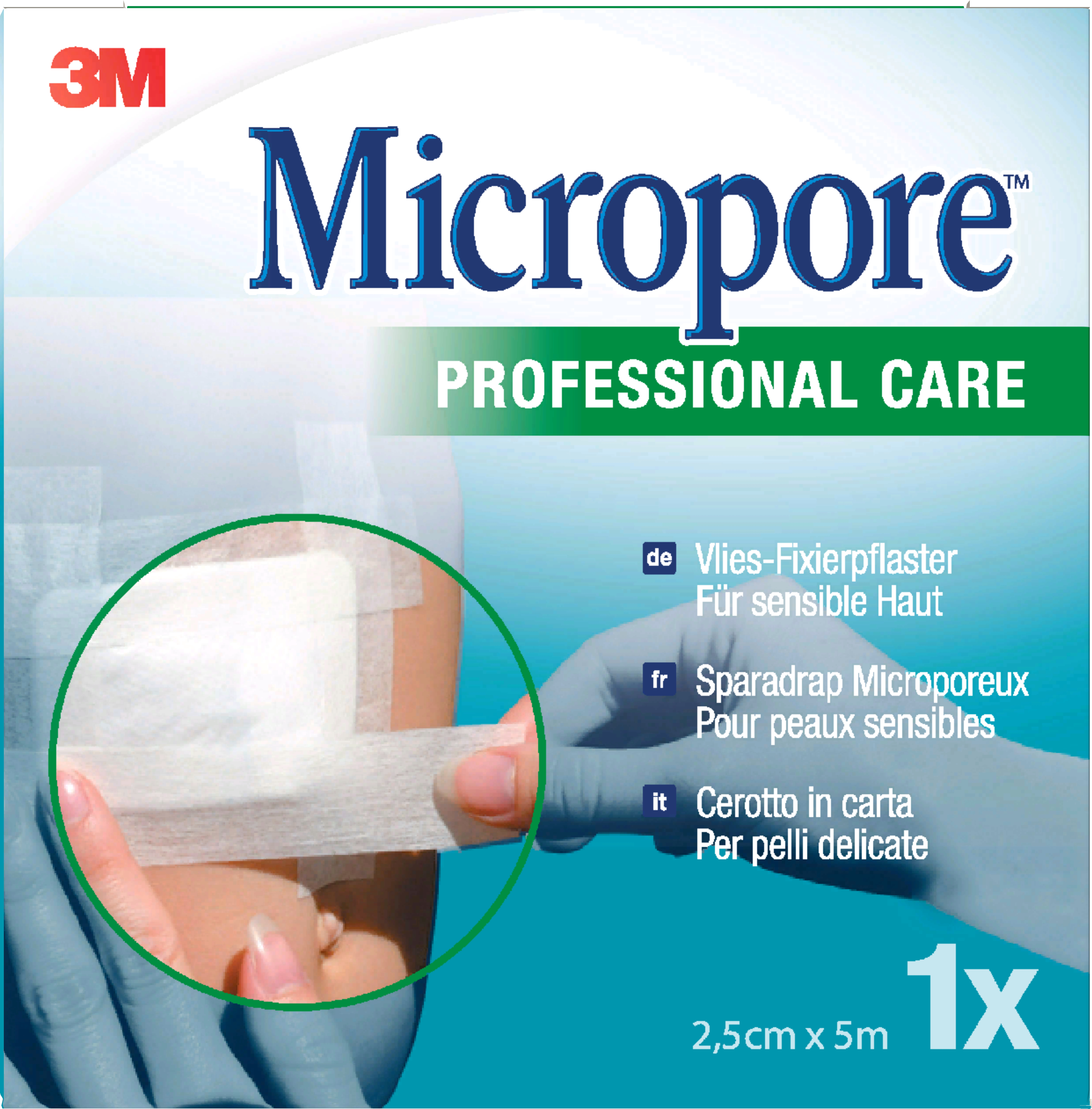 3M Micropore Refill 25 mm x 5 m - 1 Stück