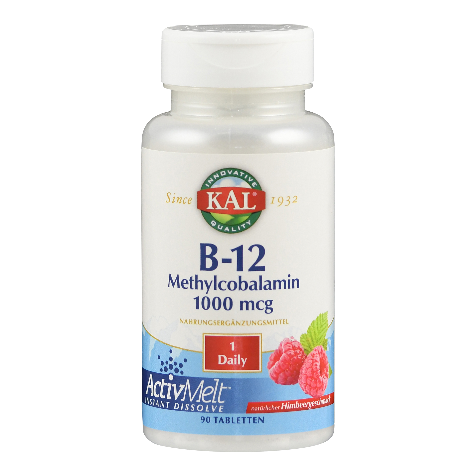 Supplementa Methylcobalamin Vitamin B12 ActivMelt Lutschtabletten - 90 Stück