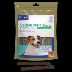 Veggiedent Zen S - Kaustreifen für Hunde von 5 bis 10 kg Körpergewicht - 224 Gramm
