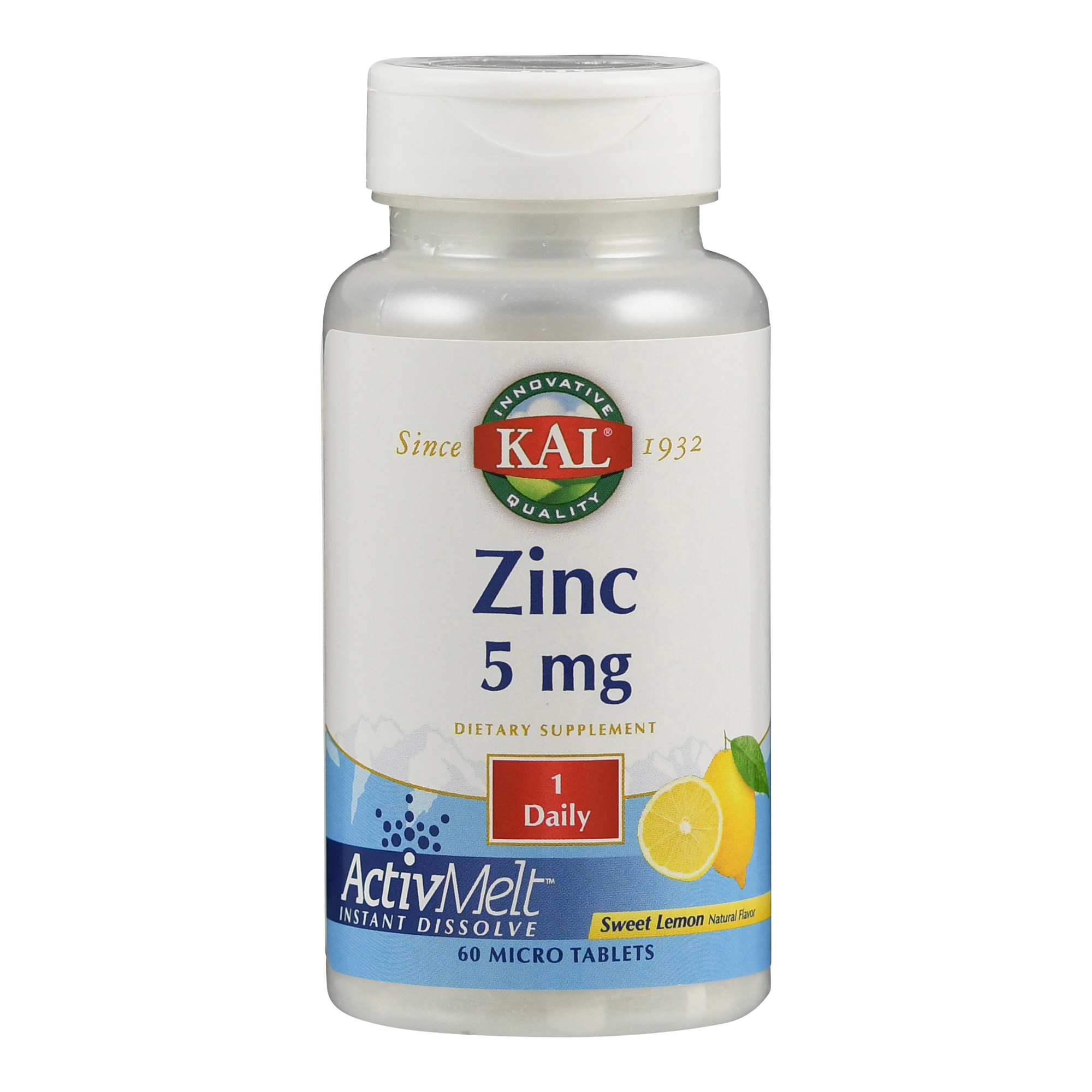 Supplementa Zink 5 mg ActivMelt Tabletten - 60 Stück