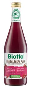 Biotta PREISELBEERE PLUS Bio - 500 Milliliter