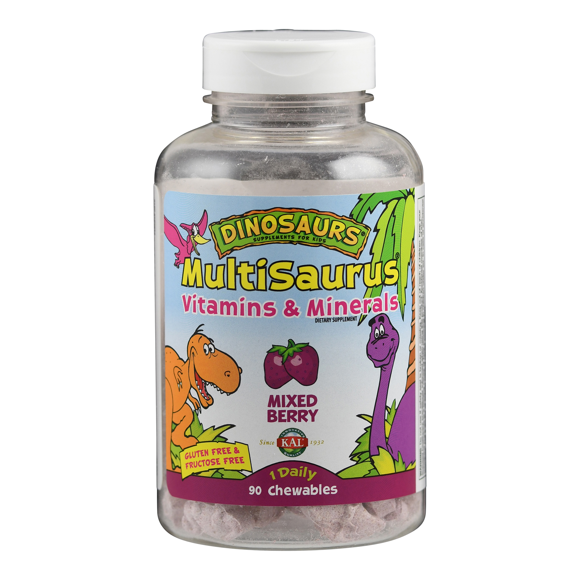 Supplementa Dinosaurier MultiSaurus Kautabletten - 90 Stück