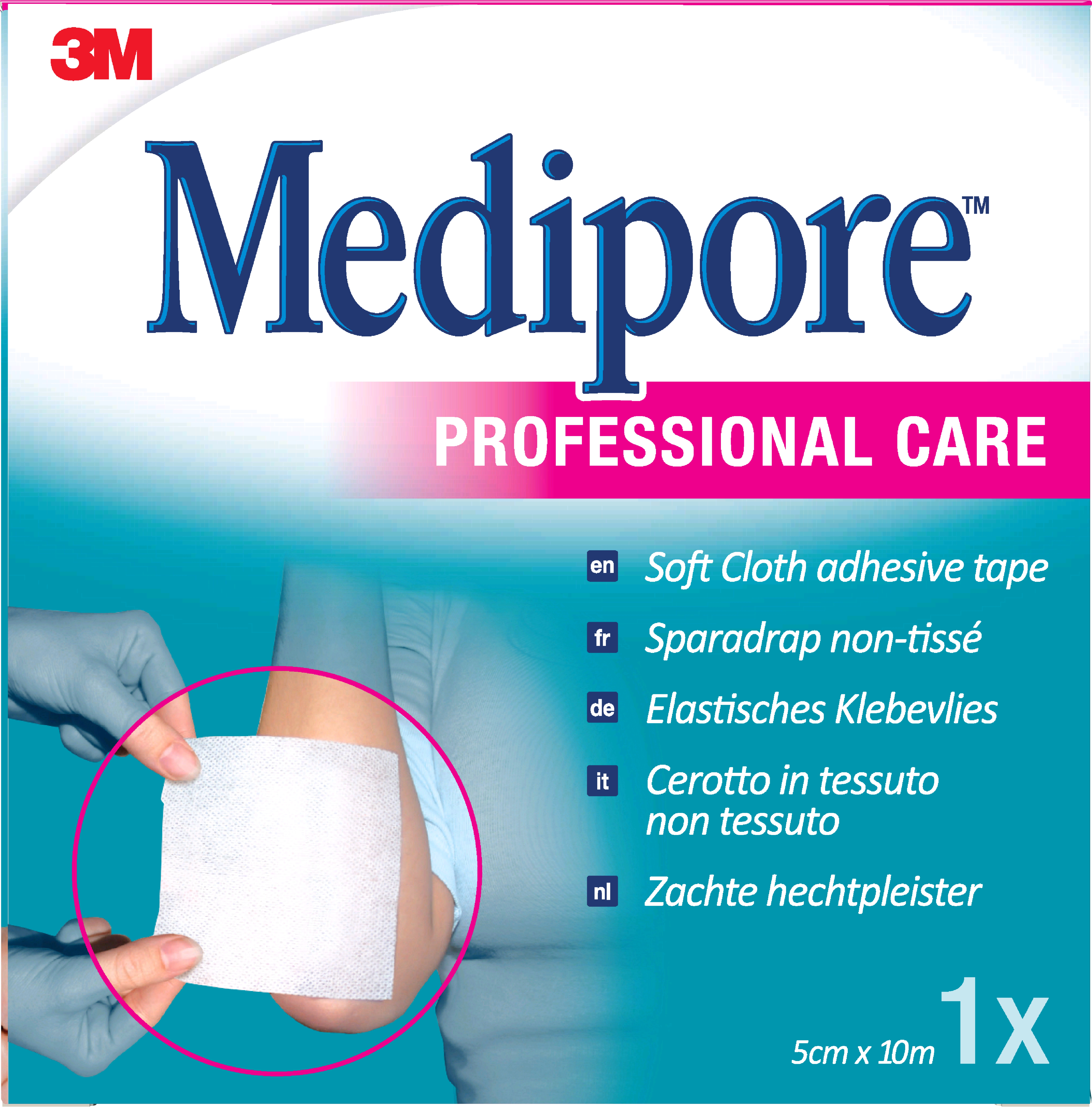 3M Medipore on Liner 5 cm x 10 m - 1 Stück