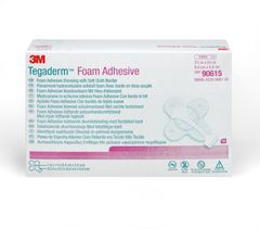 3M™ Tegaderm™ Foam Adhesive hochleistungsfähiger, klebender Schaumverband, 90615, 6,9 cm x 6,9 cm 10 / Packung, Kleeblatt-Form mit Kleberand - 10 Stück