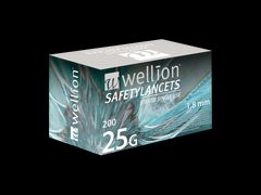 Wellion Sicherheitslanzetten 25G (Safetylancets), 200 Stück - 200 Stück