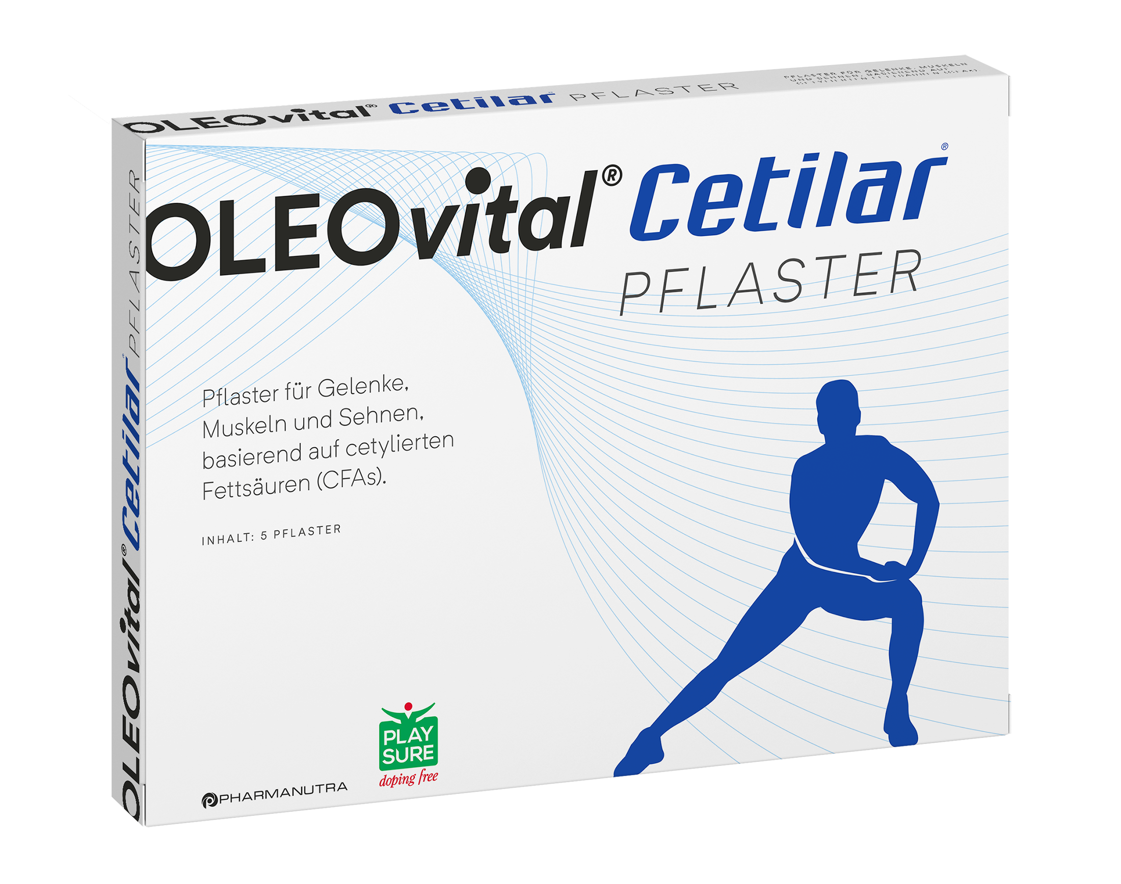 OLEOvital® Cetilar® Pflaster für Gelenke, Muskeln und Sehnen - 5 Stück